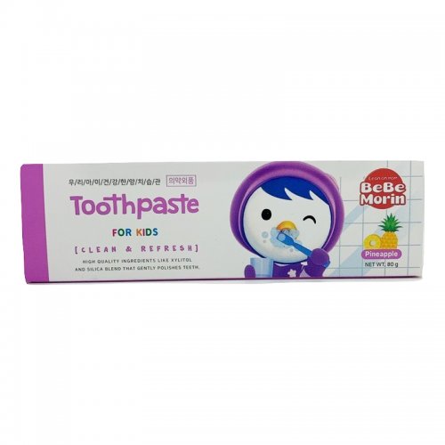 Pororo Toothpaste (Pineapple) 80g - 無添加劑兒童牙膏 (菠蘿香味) 80g...