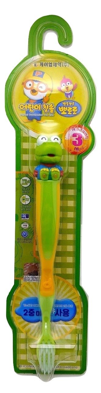 Pororo Animation Figure Toothbrush - Crong小企鵝3D 動畫主角造型牙...