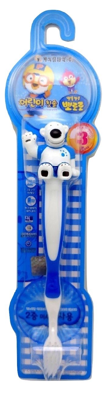 Pororo Animation Figure Toothbrush - Poby小企鵝3D 動畫主角造型牙刷...