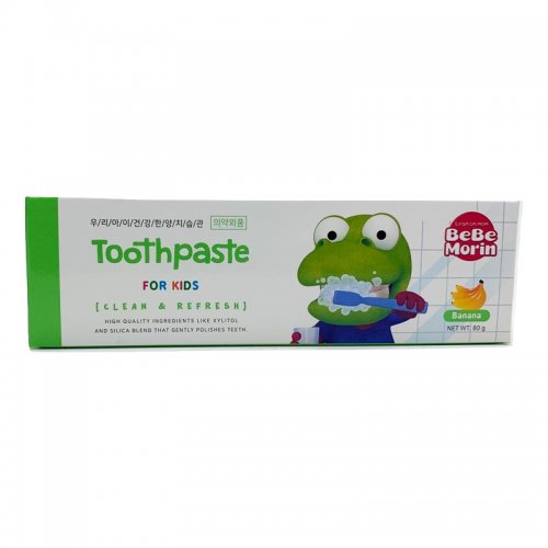 Pororo Toothpaste (Banana) 80g - 無添加劑兒童牙膏 (香蕉香味) 80g...