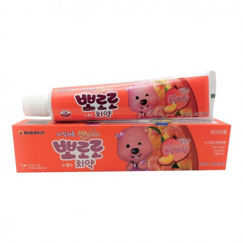 Pororo Xylitol Toothpaste for Toddler (Peach) - 迷你木糖醇高级...