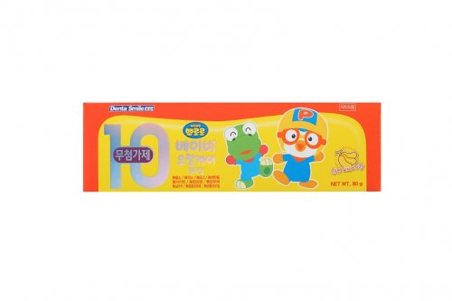 Pororo Baby Toothpaste (Banana) 80g - 無添加劑嬰幼兒牙膏 (天然香蕉香味...