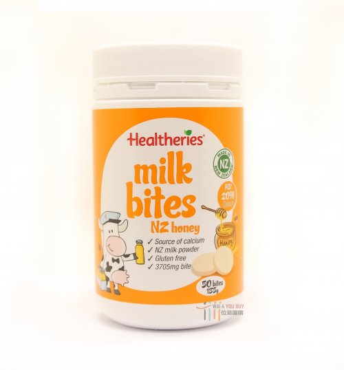 Healtheries Milk Bites - NZ honey (50's/185g) 賀壽利高鈣牛奶片 ...