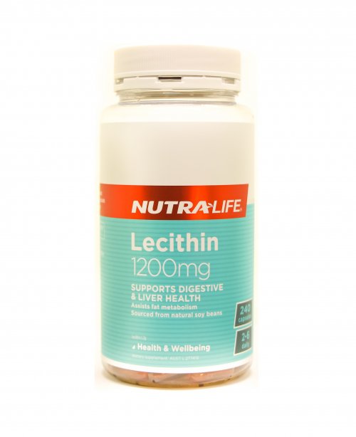 Nutralife Lecithin 1200mg - Supports Digestive & Liver ...