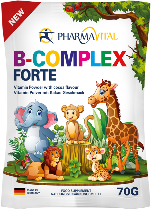 PHARMAVITAL B-Complex Forte 70G - 兒童助消化維生素B族粉70克...
