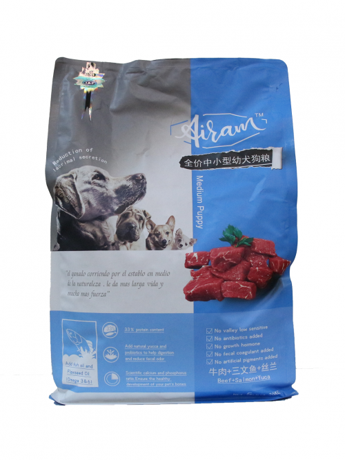 AIRAM 愛琳－無谷鮮肉配方 中小型幼犬(牛肉+魚油+絲蘭) 2.26KG...